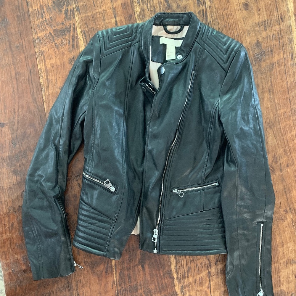 H&M leather jacket